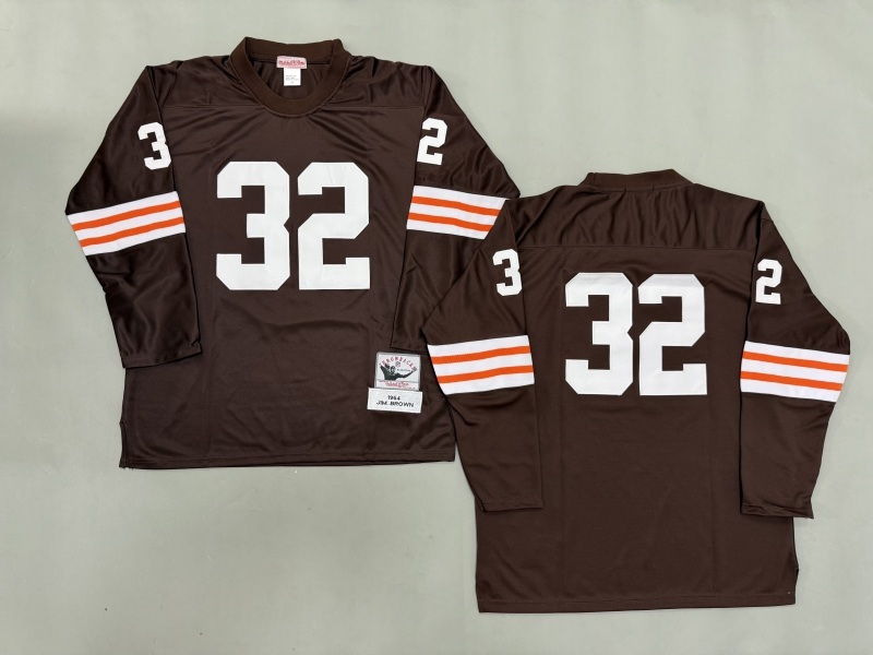 Men 2025 Cleveland Browns #32 Brown brown Throwback Limited NFL Jersey style 002->cleveland browns->NFL Jersey